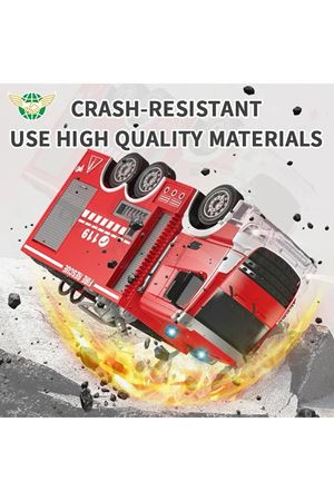 UZAKTAN KUMANDALI ŞARJLI BÜYÜK IŞIKLI SU ATAN İTFAİYE 