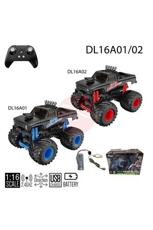 UZAKTAN KUMANDALI  1/16 ŞARJLI MONSTER JEEP