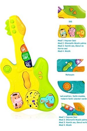 IŞIKLI MÜZİKLİ GİTAR BEBEK OYUNCAĞI
