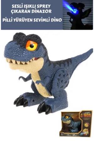 KUTUDA PİLLİ IŞIKLI ALEV ÇIKARAN DİNAZOR 