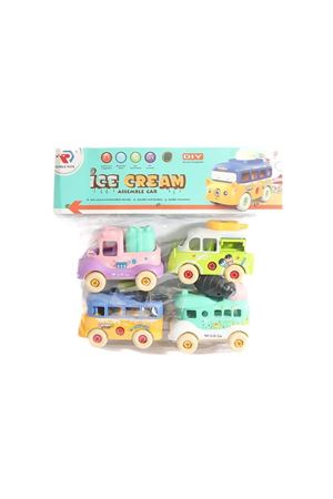 PVC DE RENKLİ SÖK TAK RENKLİ SEVİMLİ ARAÇLAR