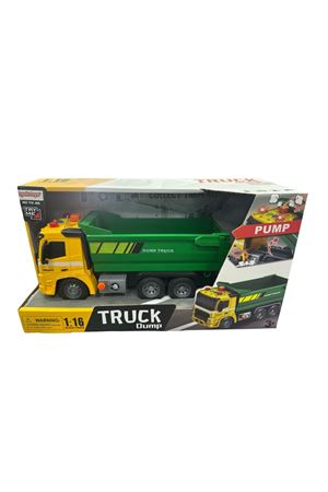 KUTUDA 1:16 IŞIKLI VE SESLİ SÜRTMELİ DAMPERLİ KAMYONU