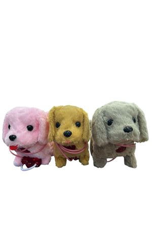 POŞETTE İPLİ YÜRÜYEN PELUŞ KÖPEK TASMALI 