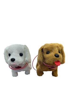 POŞETTE İPLİ YÜRÜYEN PELUŞ KÖPEK TASMALI 