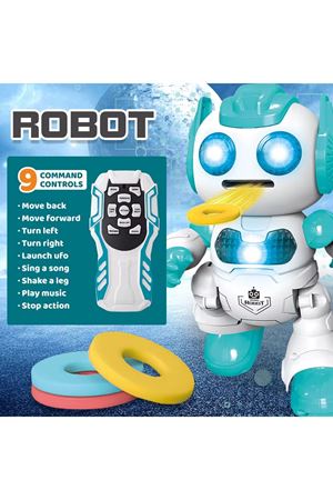 KUTUDA UZAKTAN KUMANDALI DİSK ATAN AKILLI ROBOT