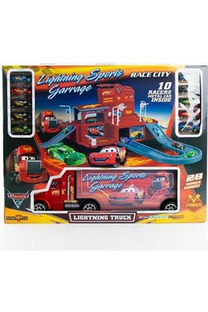 TOYSAN BİG TRACK RACER GARAGE 10 METAL CARS 