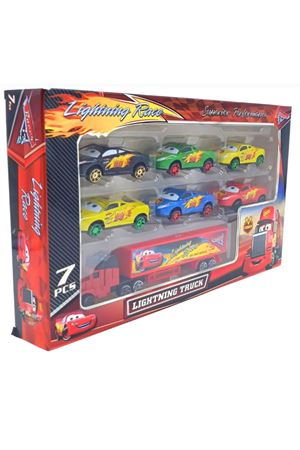 KUTUDA RACER TIR SETİ 6 LI METAL ARABALI