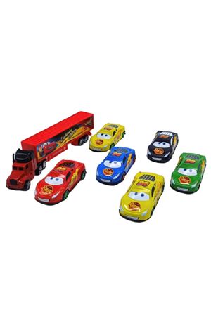 KUTUDA RACER TIR SETİ 6 LI METAL ARABALI