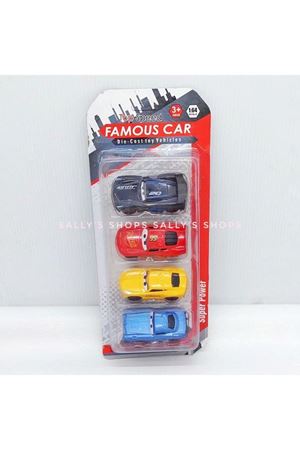 KARTELA VAKUMDA 4 LÜ ÇEK BIRAK ARABALAR METAL