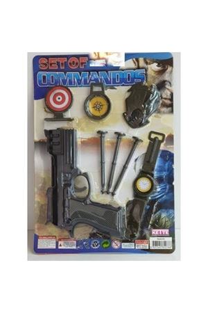 KARTELA KÜÇÜK SAATLİ TABANCA SETİ