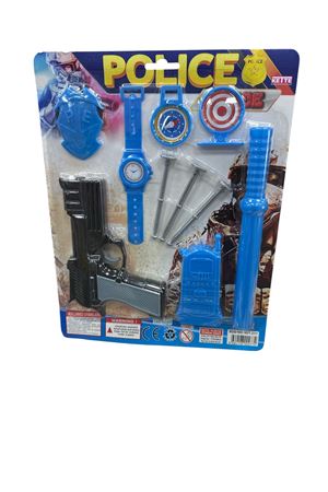 KARTELA SAATLİ ORTA BOY TABANCA SETİ