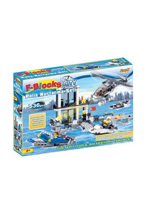 F BLOCKS POLİS KURTARMA SETİ 536 PARÇA 