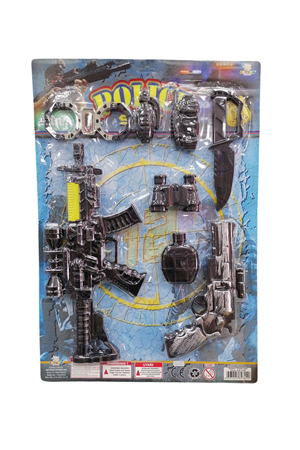 KARTELA BÜYÜK TÜFEKLİ TABANCALI SWAT SETİ