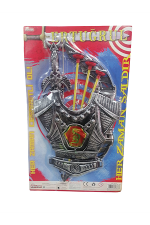 KARTELA VAKUMDA YELEKLİ OK YAY SETİ