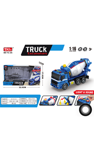 KUTUDA 116 IŞIKLI VE SESLİ SÜRTMELİ ÇİMENTO KAMYONU