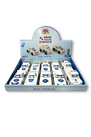 STANTLI POLİS  10 LU PLASTİK ARABA