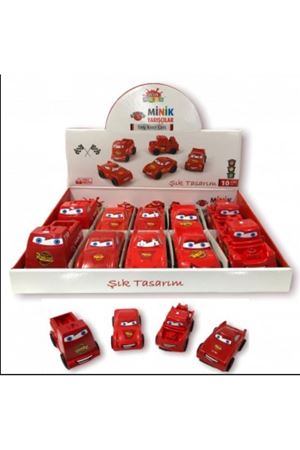 STANTLI MCQUEEN 10 LÜ PLASTİK ARABA