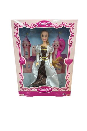 KUTUDA PRENSES GİRL UZUN ÖRGÜ SAÇLI BEBEK