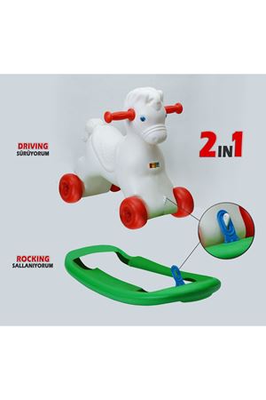 POŞETTE SALLANAN AT TEKERLEKLİ KÜÇÜK