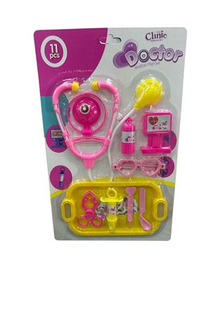 KARTELA 11 PARÇA TEPSİLİ CLİNİC DOKTOR SETİ KIZ